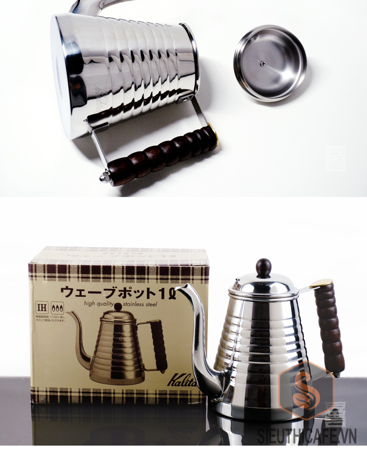 Ấm rót nước kalita – kettle wave pot-1000ml