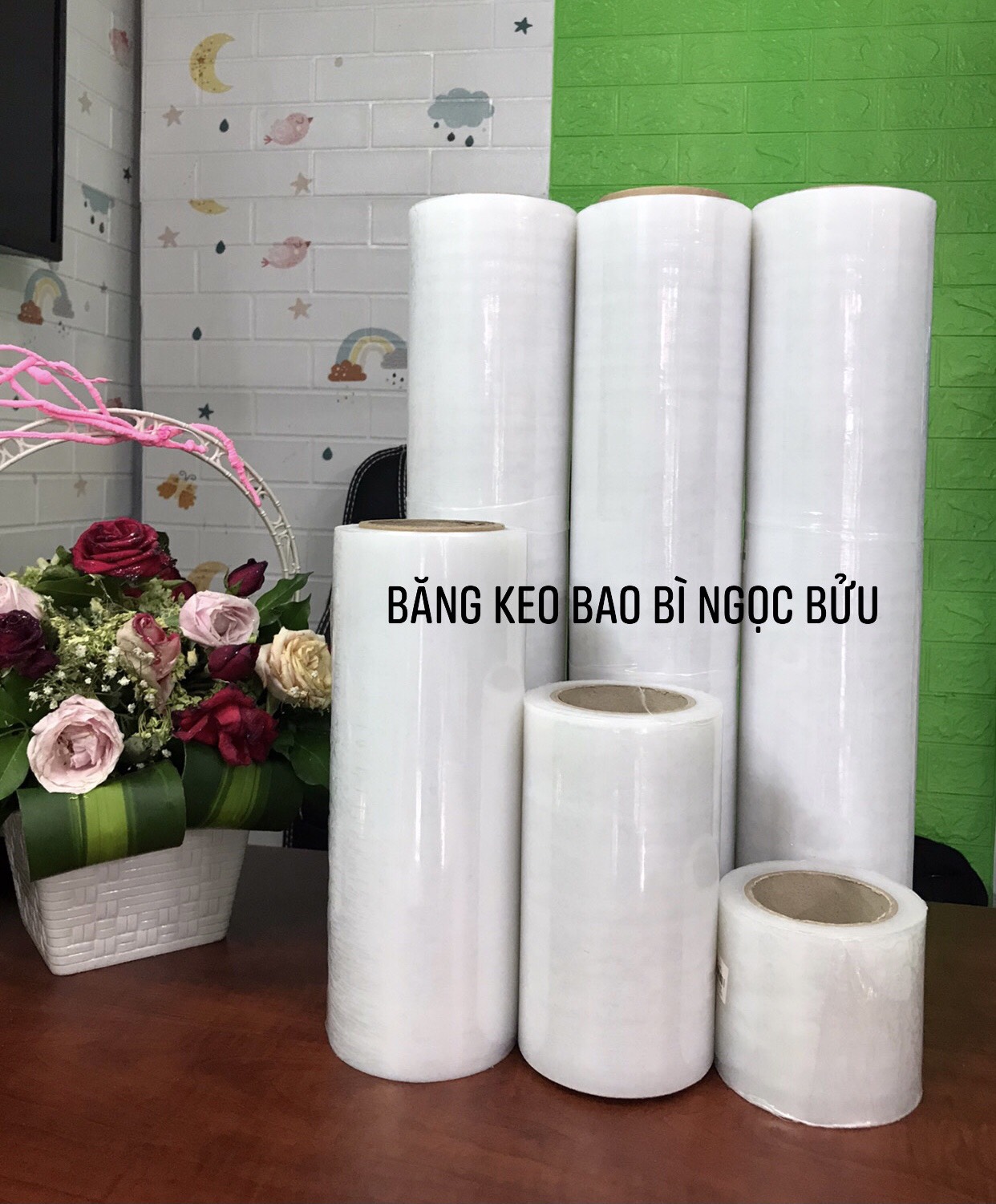 Màng pe 1 tấc, 2 tấc, 3 tấc, 5 tấc quấn hàng linh kiện, bao bọc hàng hóa