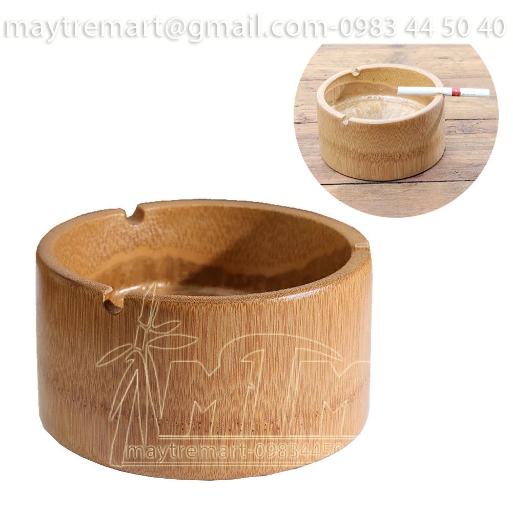 Gạt tàn thuốc bằng tre tự nhiên
