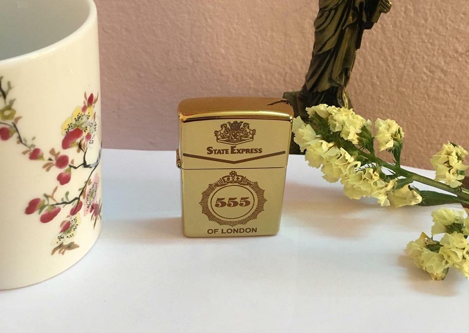 [HCM]Bật Lửa Zippo USA Khắc Logo 5555 - Tặng Xăng Đá