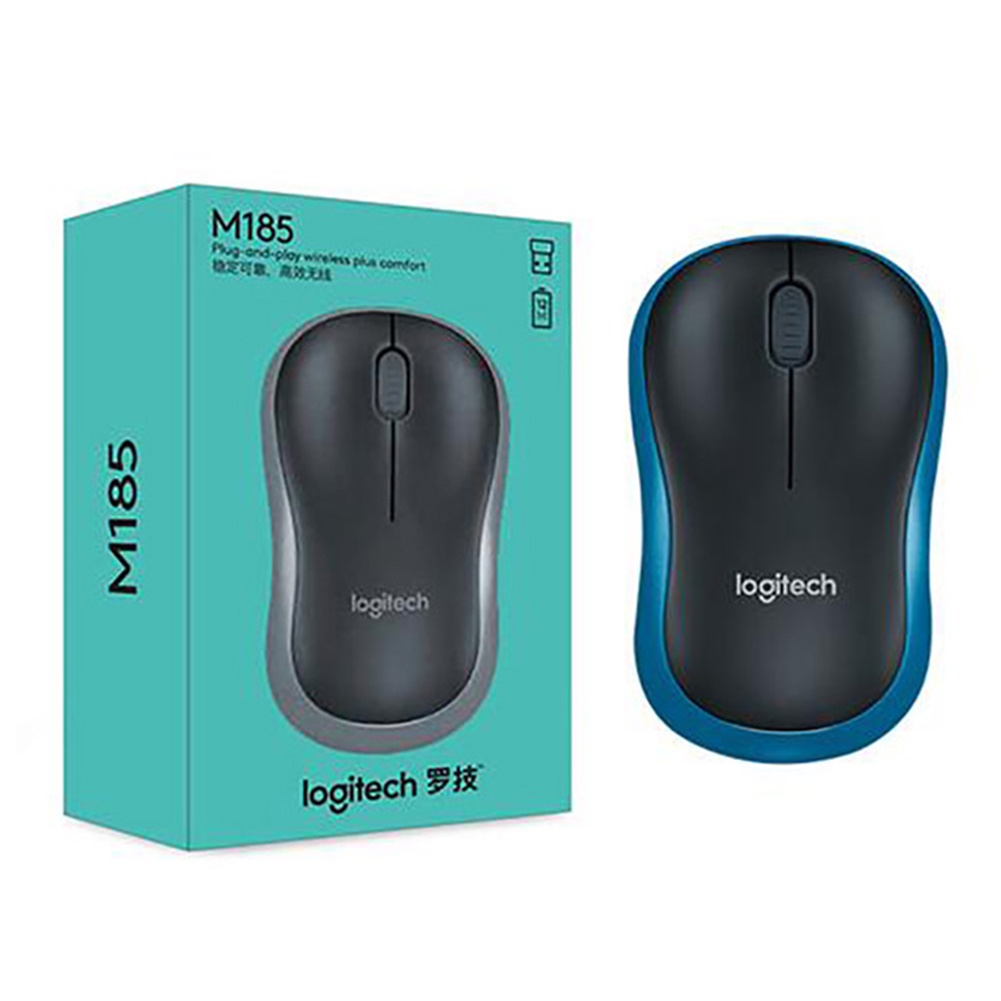 Chuột Không Dây Logitech M185 1000DPI Cho MáY TíNh