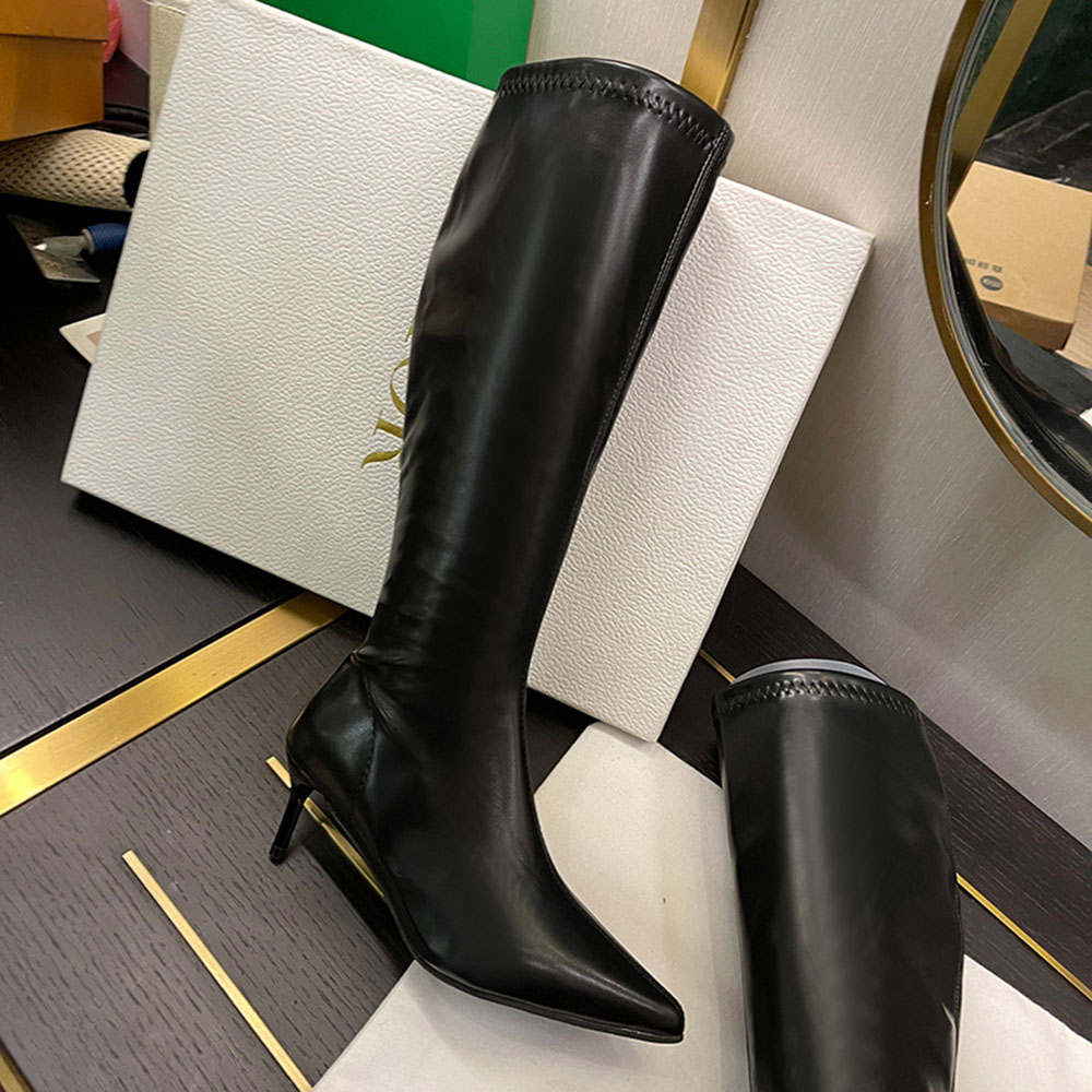 [Ảnh thật] Bốt/Boots Đùi Gót Nhọn 6p Khoá Cạnh Cao Cấp – SuBim.Store (Mã 2019)