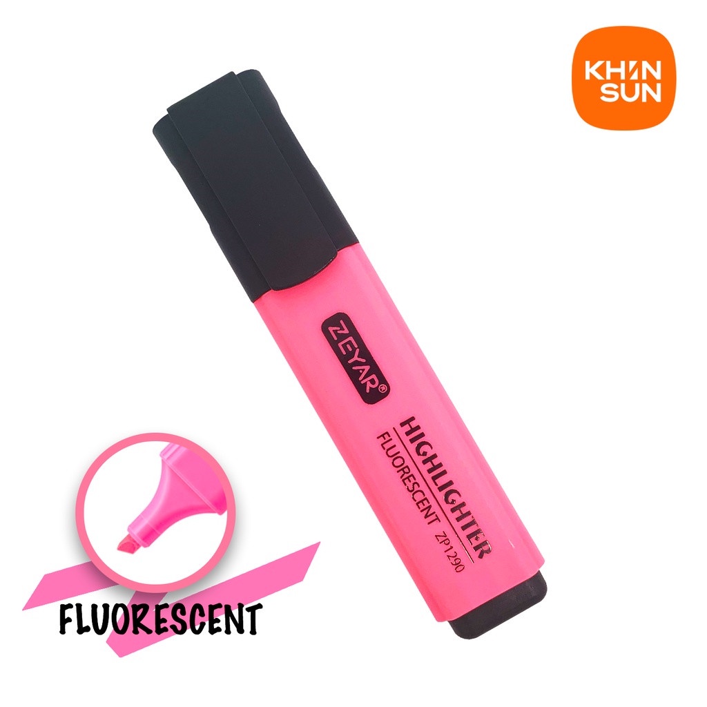 Bút đánh dấu highlight dạ quang zeyzar 18 màu lựa chọn