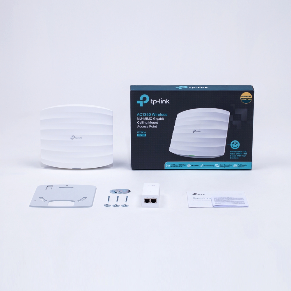 Bộ phát không dây gắn trần EAP225 AC1350Mbps