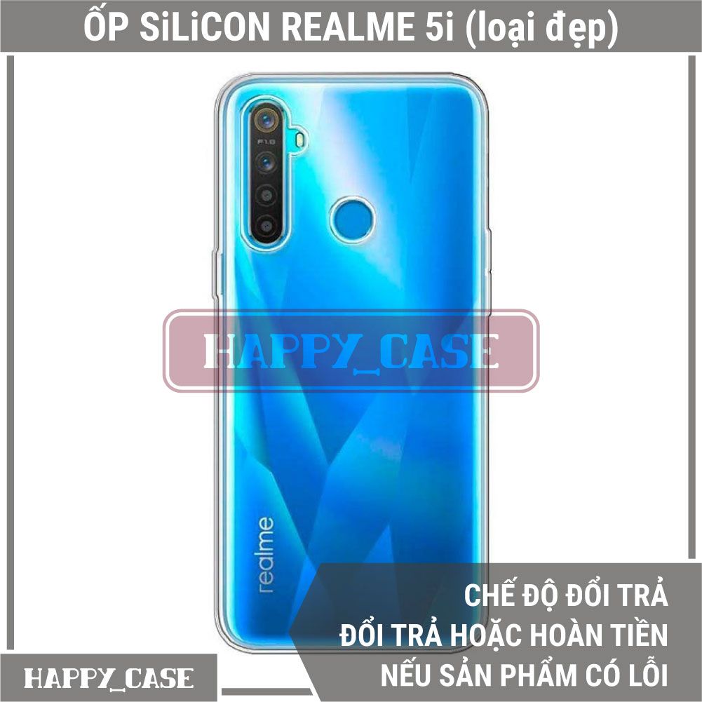 Ốp Lưng Điện Thoại Realme 5i (Loại Đẹp) Thin Transparent Silicon