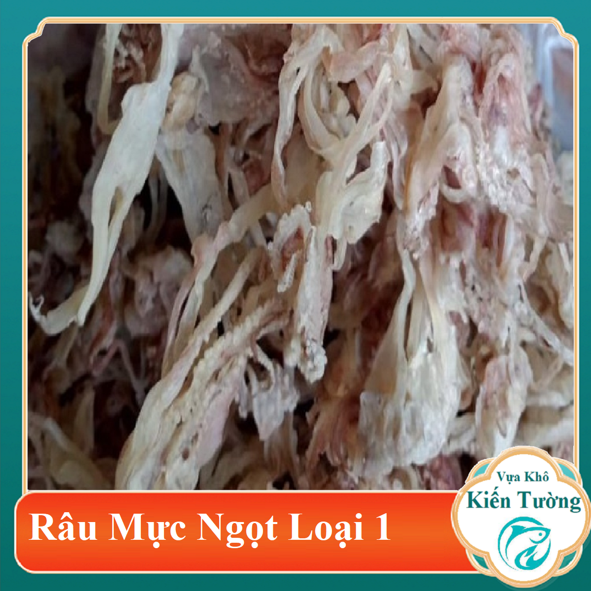 khô râu mực chuyên nấu lẩu ngon ngọt nước lèo 500GR-Vựa Khô Kiến Tường
