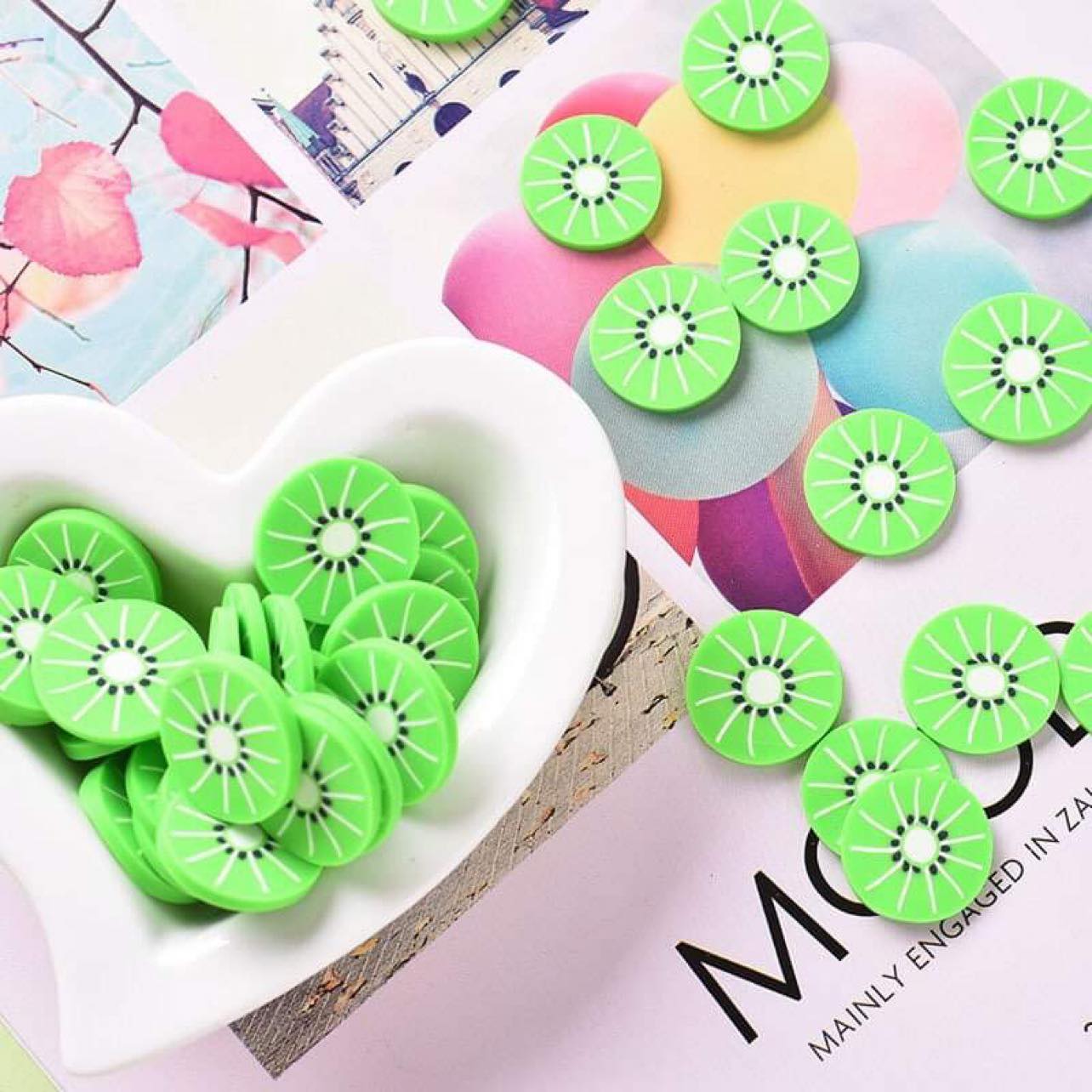 (Khéo tay hay làm) COMBO 10 Charm làm kẹp tóc, dây buộc tóc, nhẫn, trang trí mô hình...