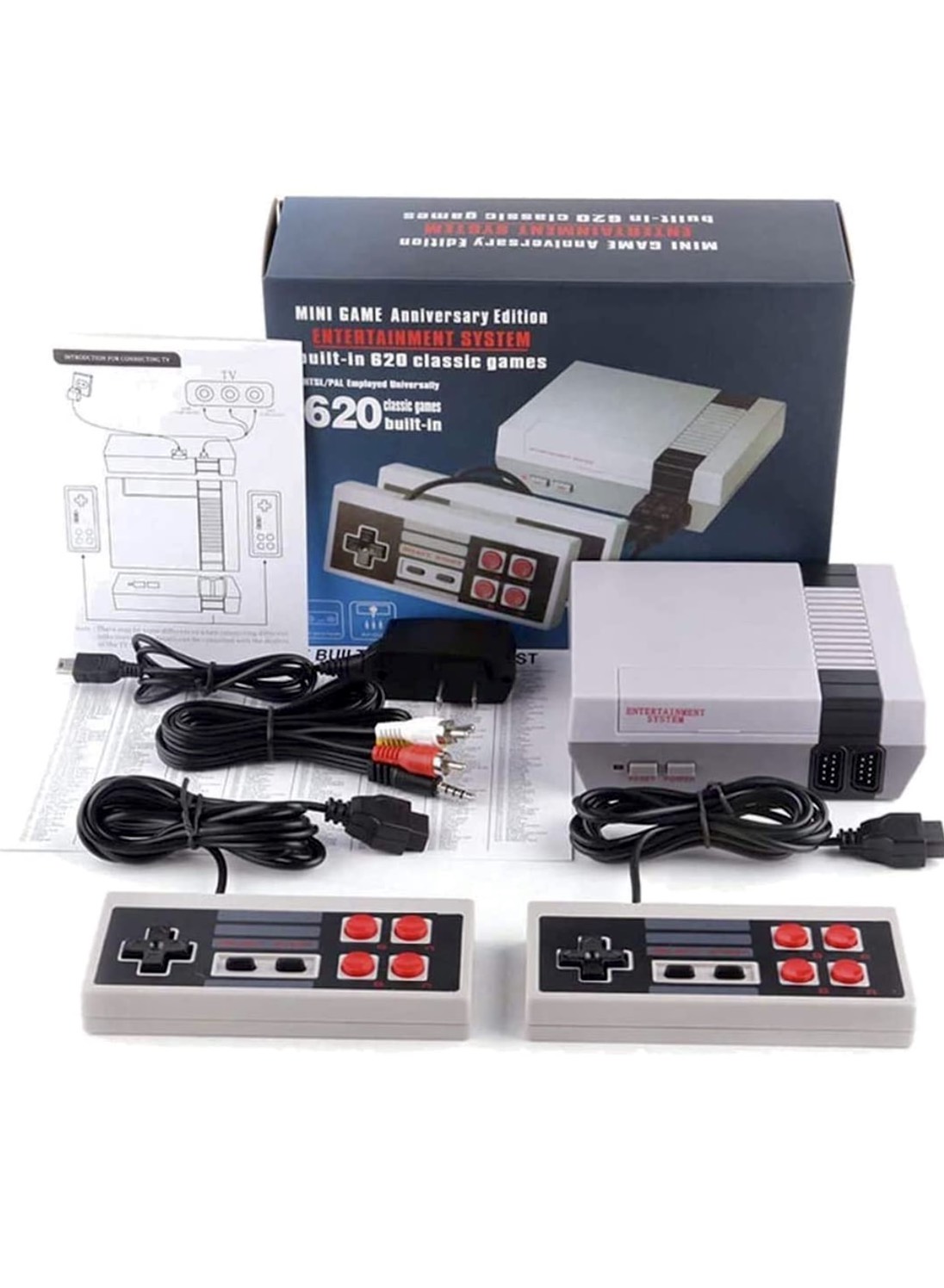 Máy chơi game 4 nút 2 người Famicom Coolbaby sẵn 620 Game
