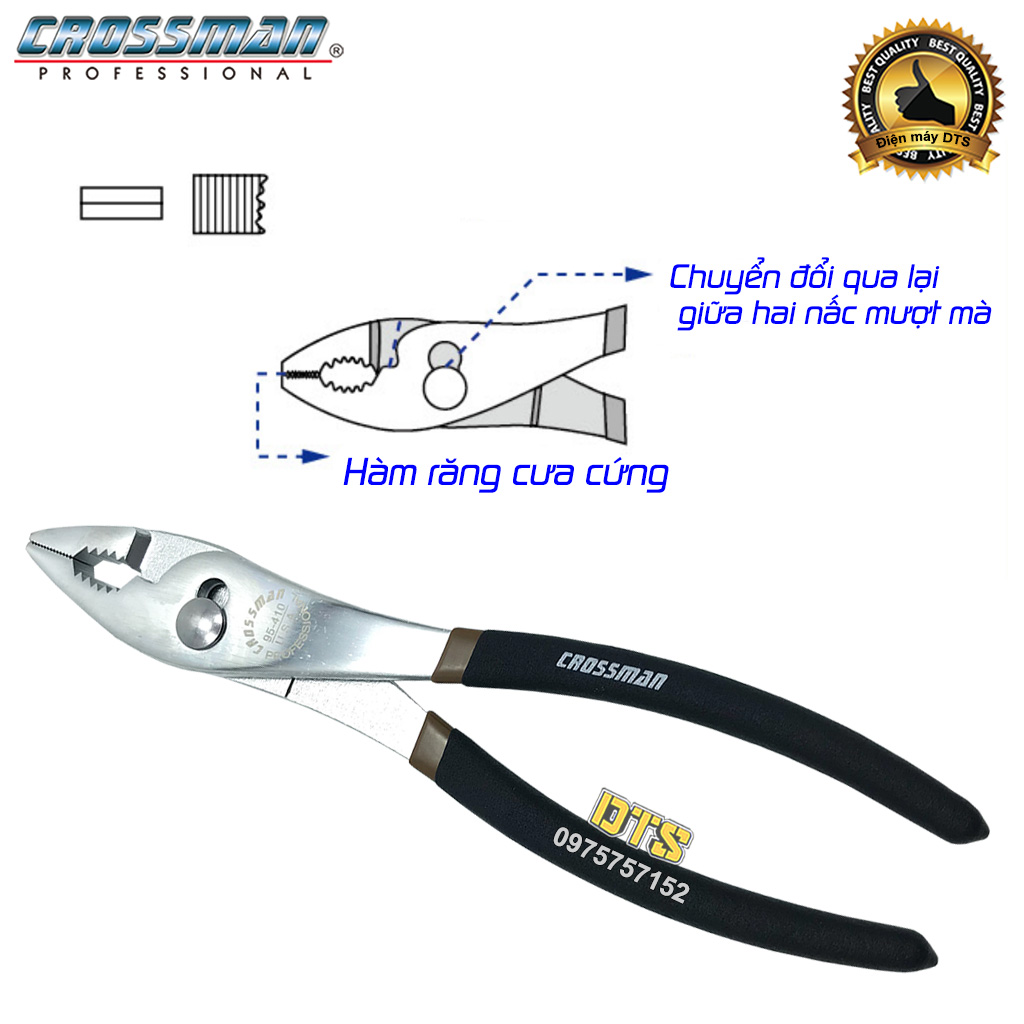 Kìm 2 lỗ - kìm răng 2 nấc crossman u.s.a
