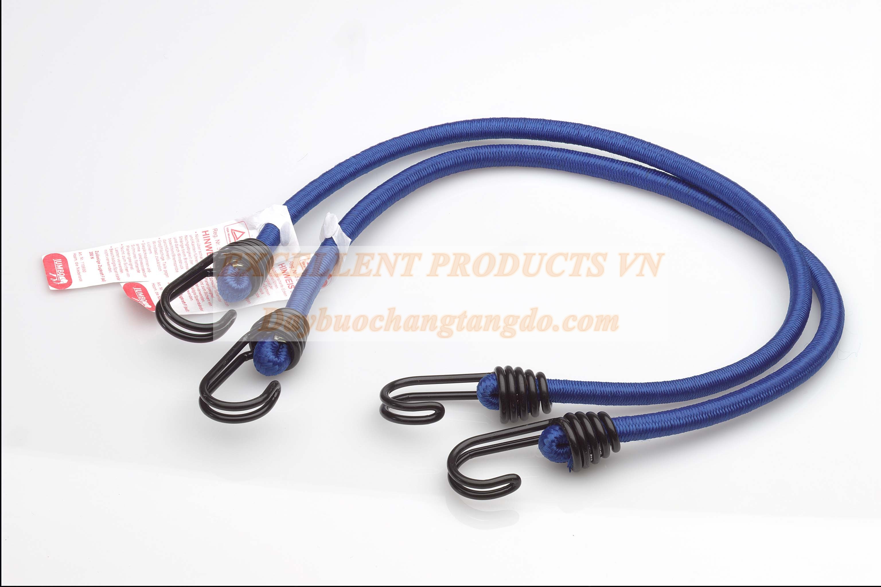 Bộ 2 Dây chun chằng hàng B-11060, 60cm, móc thép đôi, 20 ký
