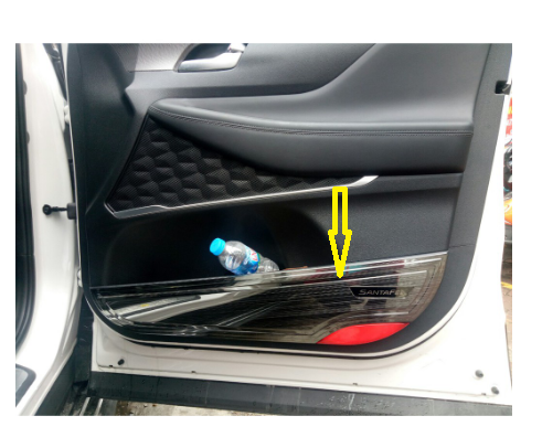 ốp chống xước cánh cửa Santafe 2019, 2020 2021 2022 ốp tappi, táp pi cửa santafe 2019, 2020, 2021 2022