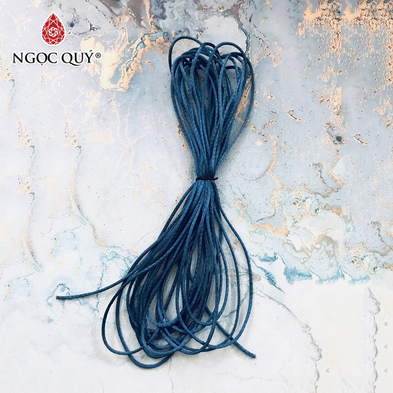 Bó 20m dây tim bóng handmade loại 15mm - Dây vải bóng 1.5mm để đan vòng thắt dây handmade - Ngọc Quý Gemstones