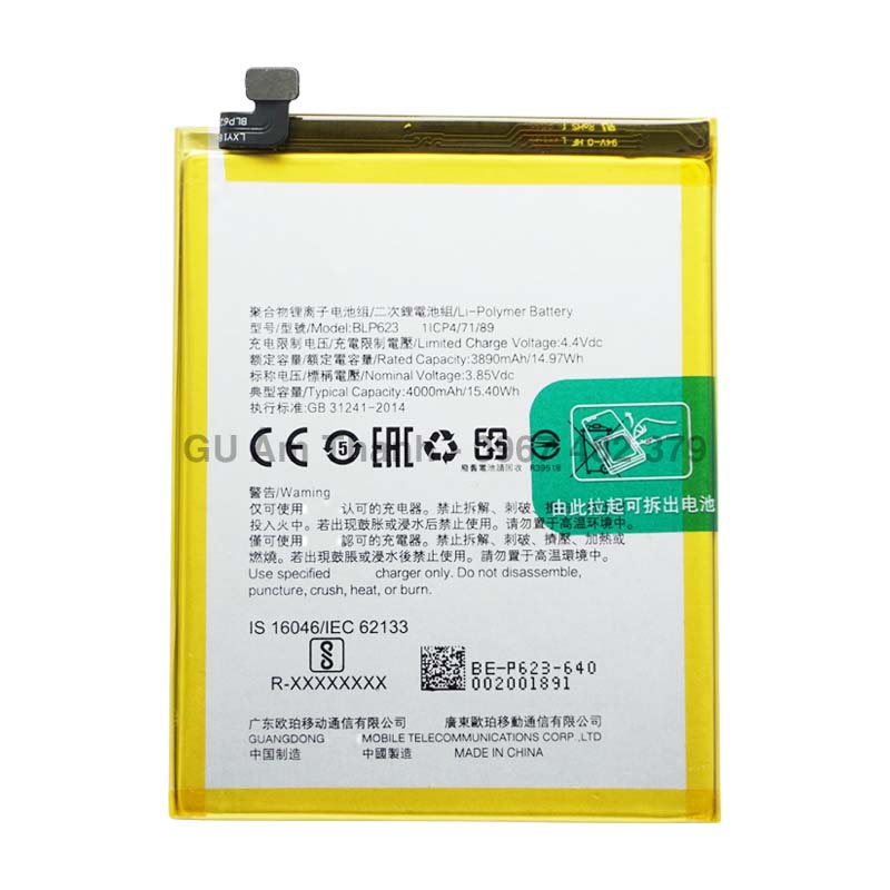 Pin cho Oppo R9S Plus CPH1611 dung lượng 4000mAh Zin máy