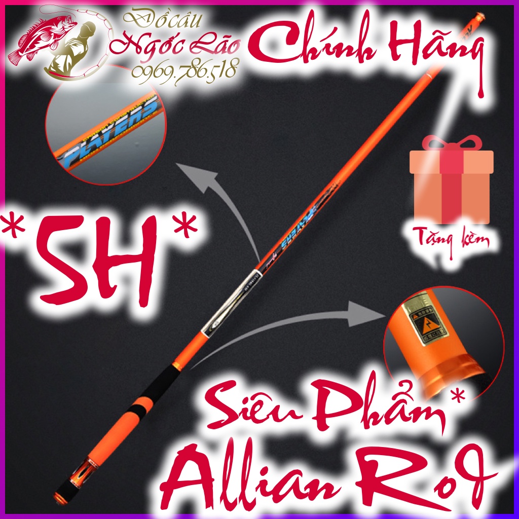 Cần câu cá siêu phẩm - alliance 5h - cần câu tay, câu đơn, câu đài. cần câu chép trôi rô trắm phi mè, sông suối ao hồ