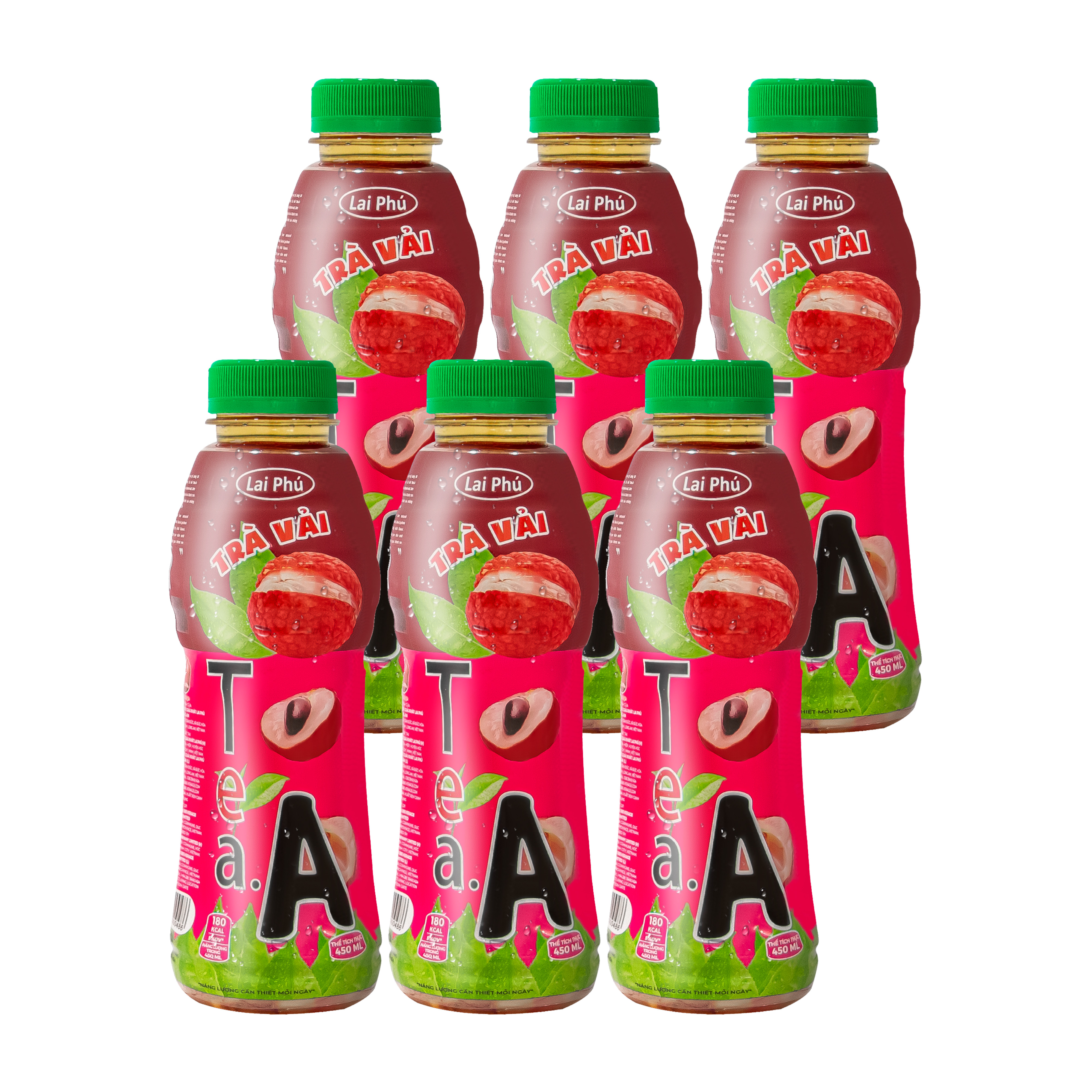 Trà Vải Tea.A chai 450ml (Thùng 24 chai)