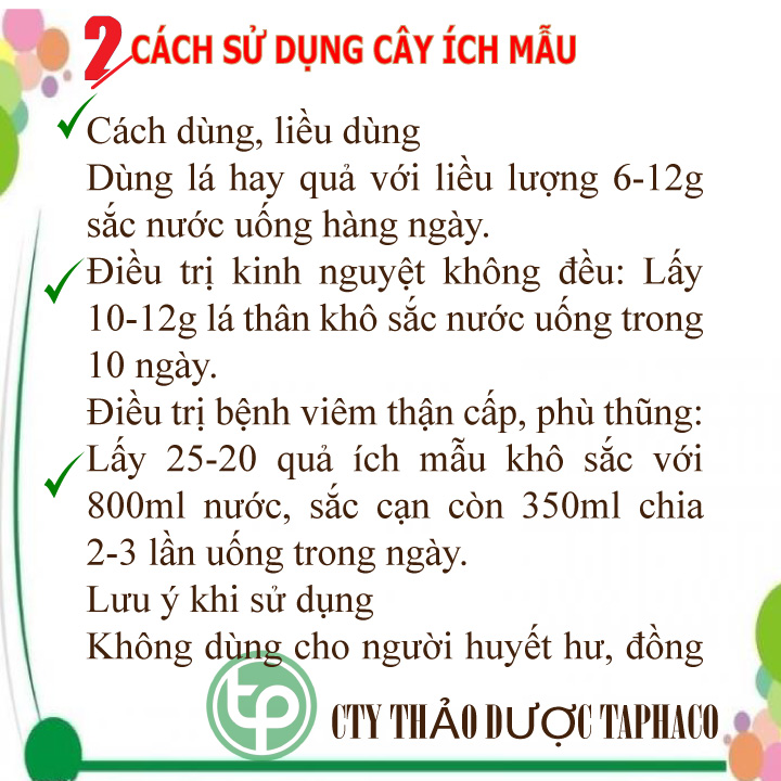 Cây ích mẫu khô 500g - Trà ngon bổ dưỡng - Thảo Dược Tấn Phát