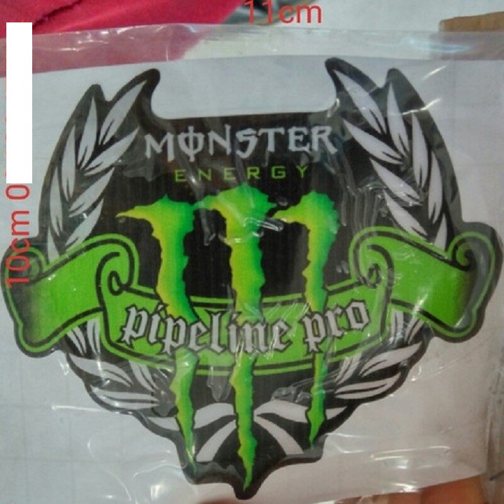 Logo tem nổi monster mẫu mới - Vindecal BD