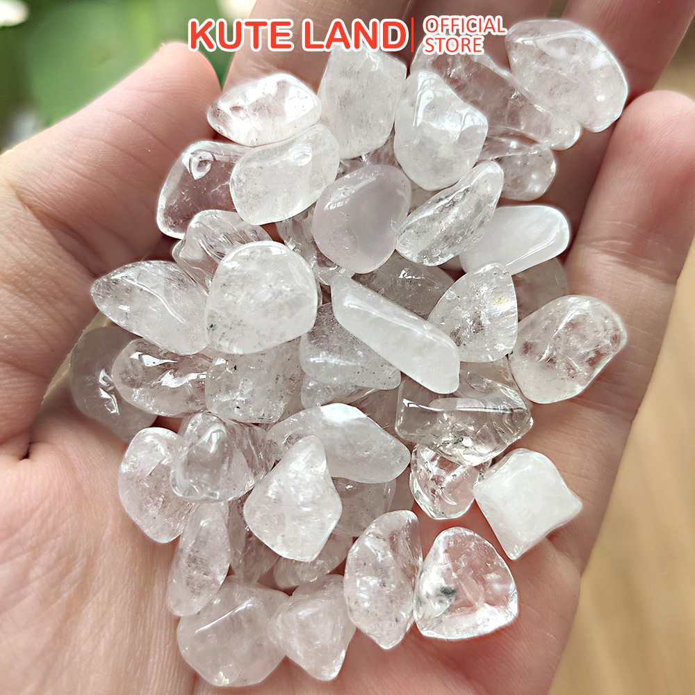 Đá Thanh Tẩy Phong Thủy Chơi Bài Tarot Thạch Anh Trắng 50 Gram
