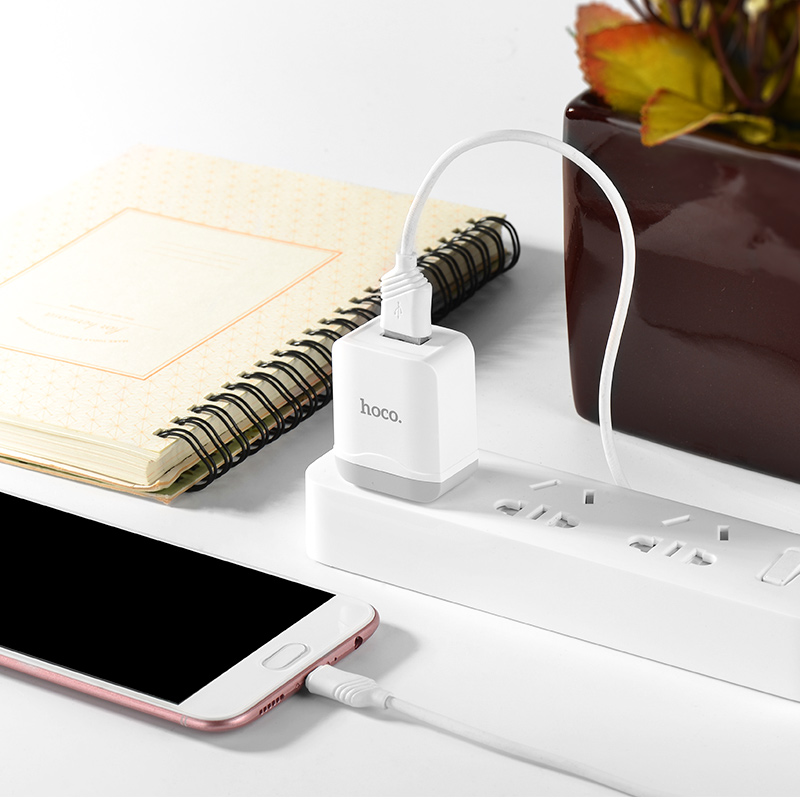 Cóc Sạc Nhanh Hoco C22 1 Cổng Usb 2.4a