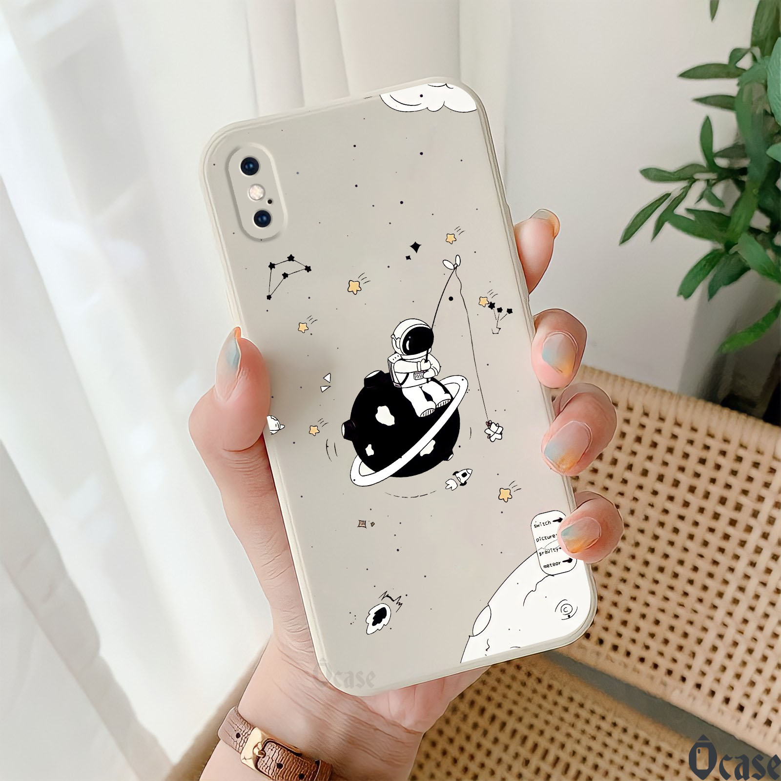 Ốp lưng iPhone 6/ 6s/ 6 plus/ 6s plus/ 7 plus/ 8 plus / X/ XR/ Xsmax in hình Nasa  vũ trụ  cạnh viền vuông có bảo vệ camera