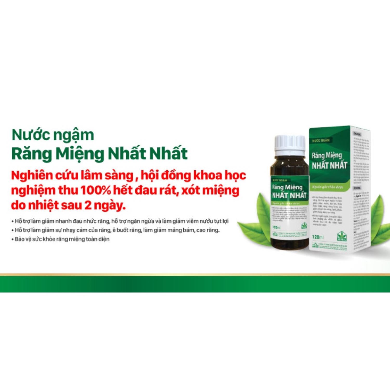 Nước Ngậm Răng Miệng ƞhất ƞhất - Lọ 120ml