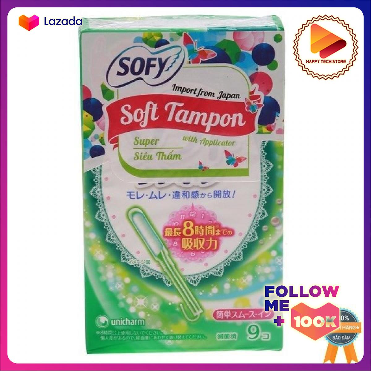 Băng Vệ Sinh Sofy Soft Tampon 9M  Sofy Soft Tampon Wing 9M