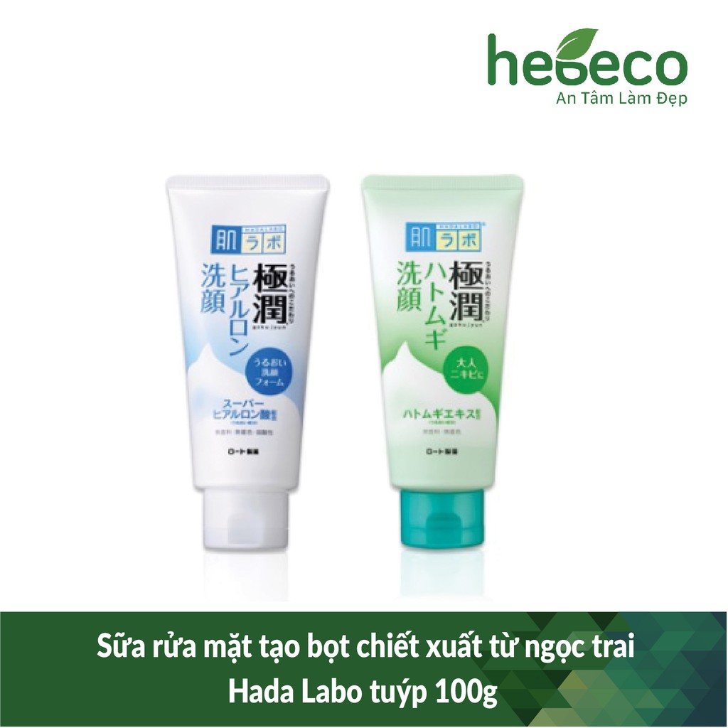 Sữa rửa mặt tạo bọt chiết xuất từ ngọc trai hada labo tuýp 100g, cam kết hàng đúng mô tả, chất lượng đảm bảo an toàn đến sức khỏe người sử dụng
