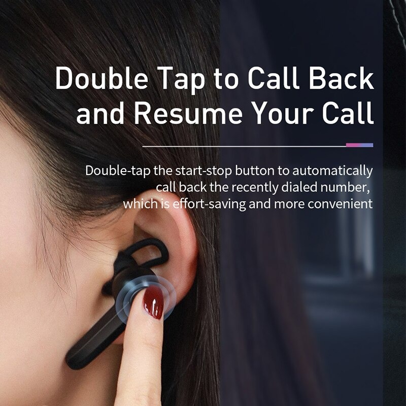 Tai nghe Bluetooth Baseus Encok A05 (Bluetooth 5.0, Vehicle-mounted Magnetic Charging Dock, Noise reduction Microphone)