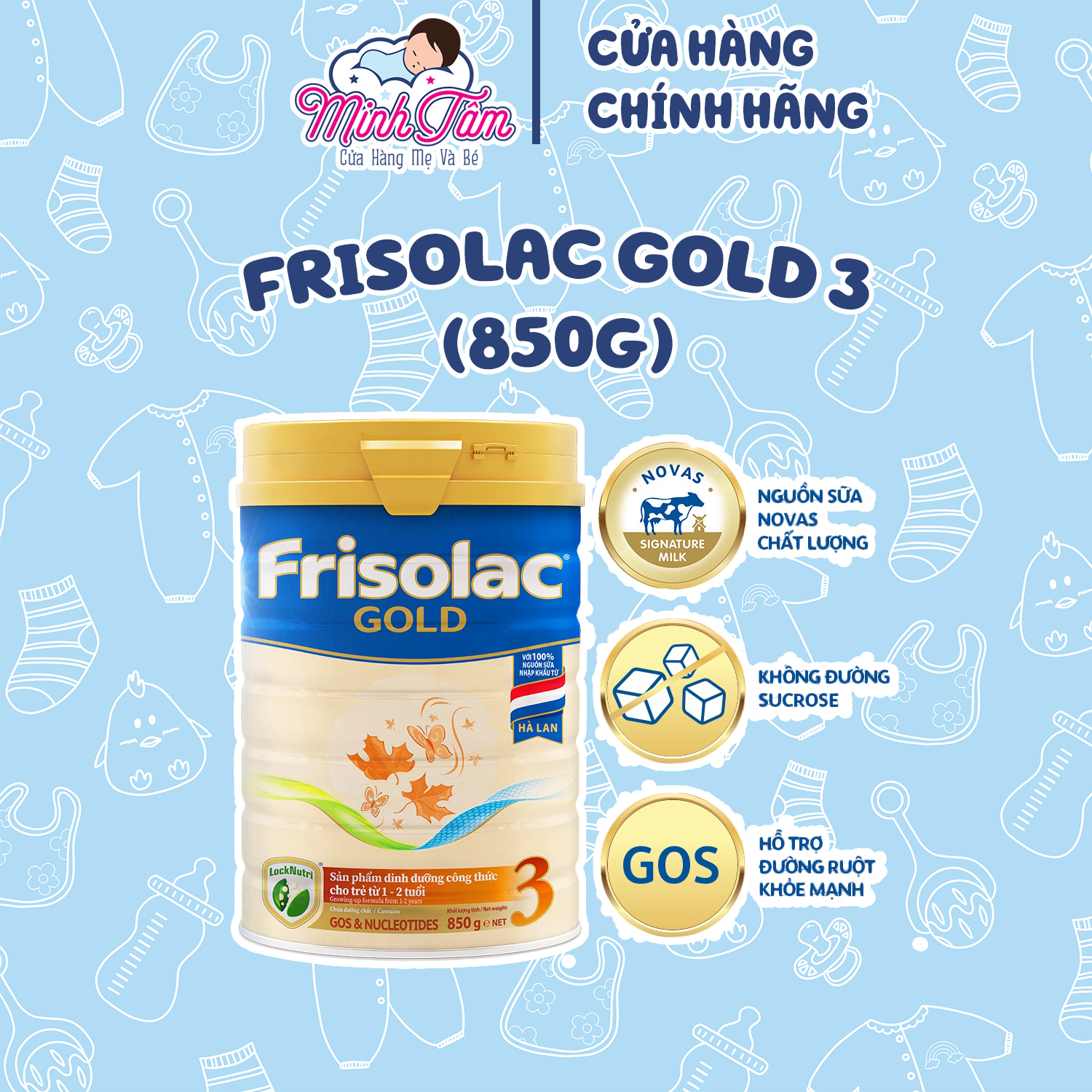 Sữa Bột Frisolac Gold 3 (850g)