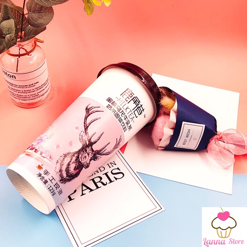 Trà sữa tự pha The Alley kèm topping Hộp Hồng vị Ô Long Đào 123g - Đài Loan