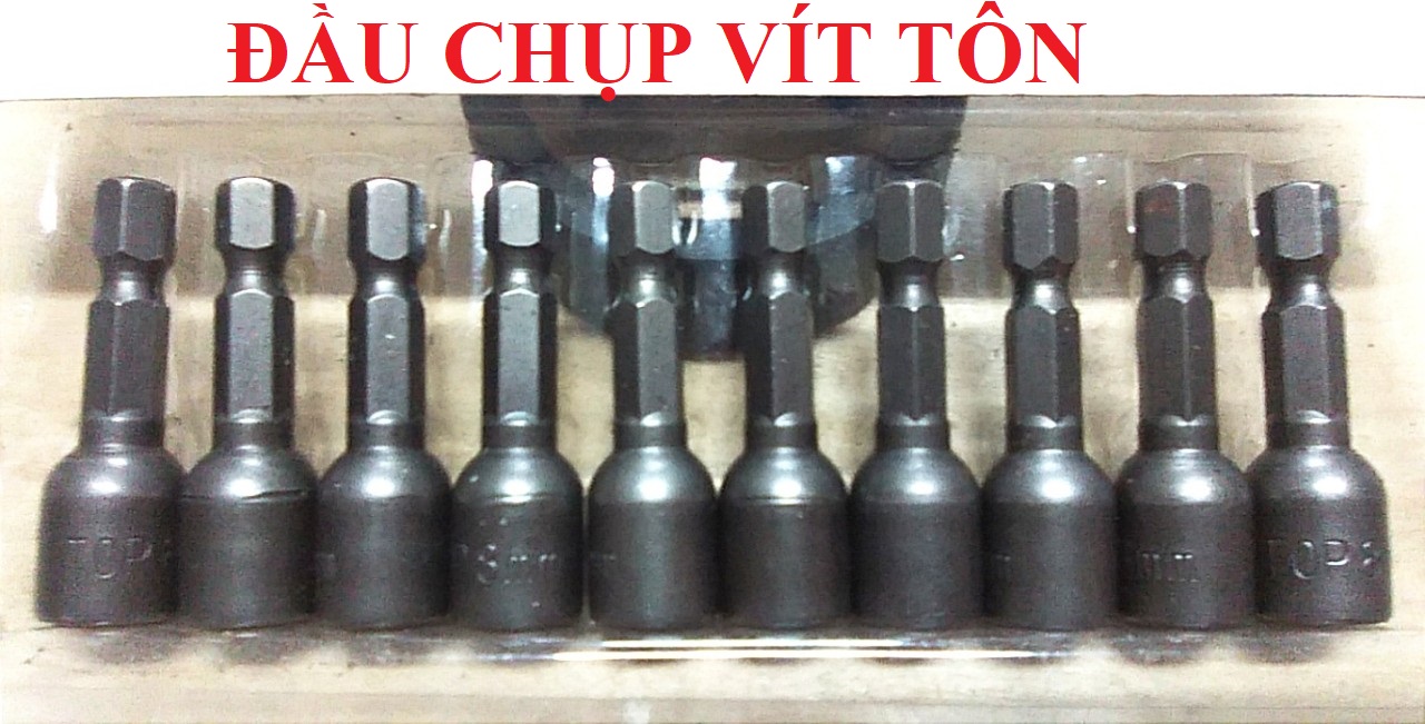 Đầu bắn vít tôn, chụp vít tôn, vít bắn tôn 8 mm