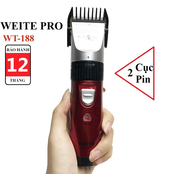 Tông đơ cắt tóc trẻ em, Tông đơ 2 pin Weite pro WT-188