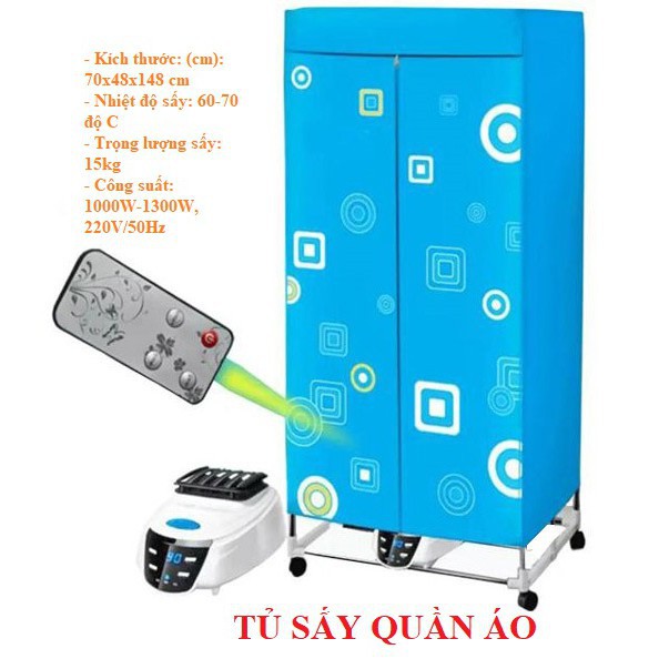 Tủ sấy quần áo có điều khiển từ xa