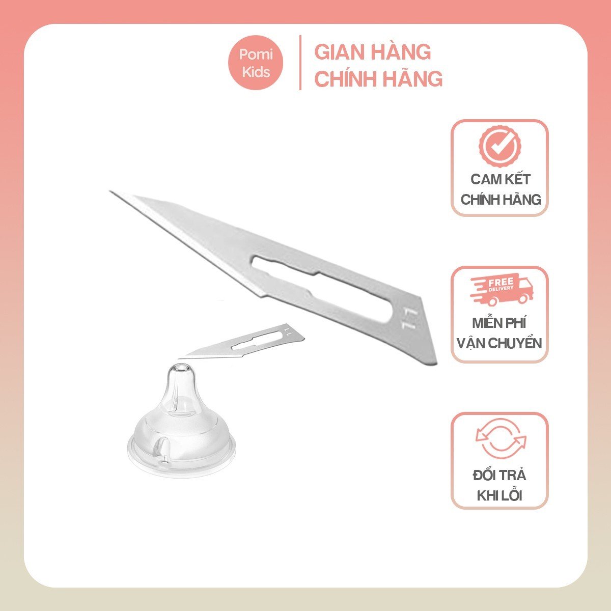 Dụng cụ đục núm ti, dao rạch núm ti  X,Y