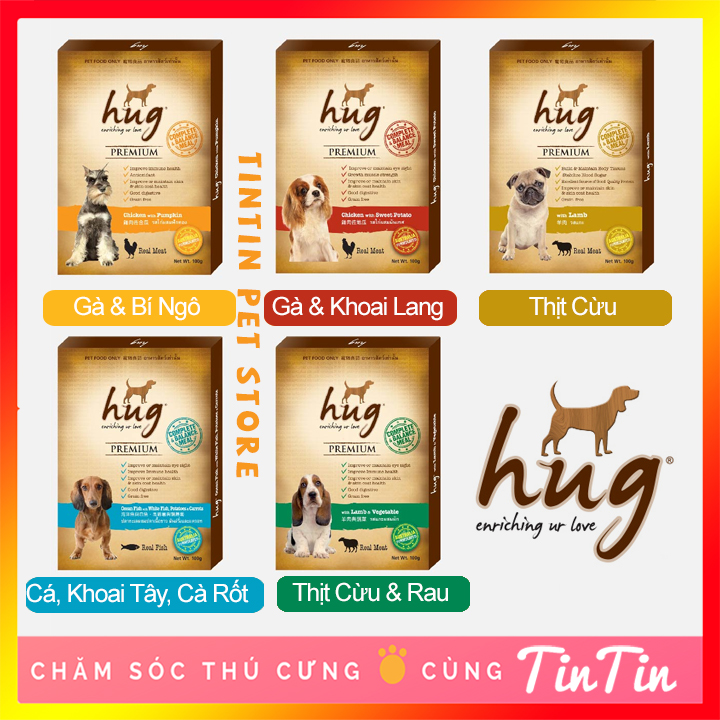 Pate Dinh Dưỡng Cho Chó HUG Gói 120 Gram
