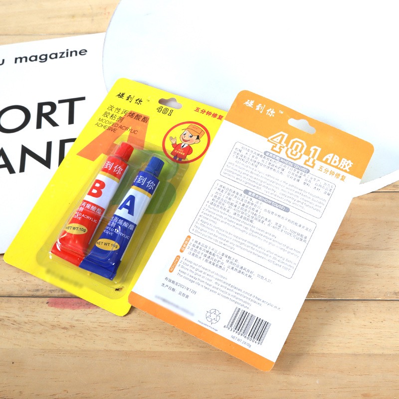 Vỉ 2 Tuýp Keo AB - Keo 2 thành phần, dán siêu chắc, đa năng