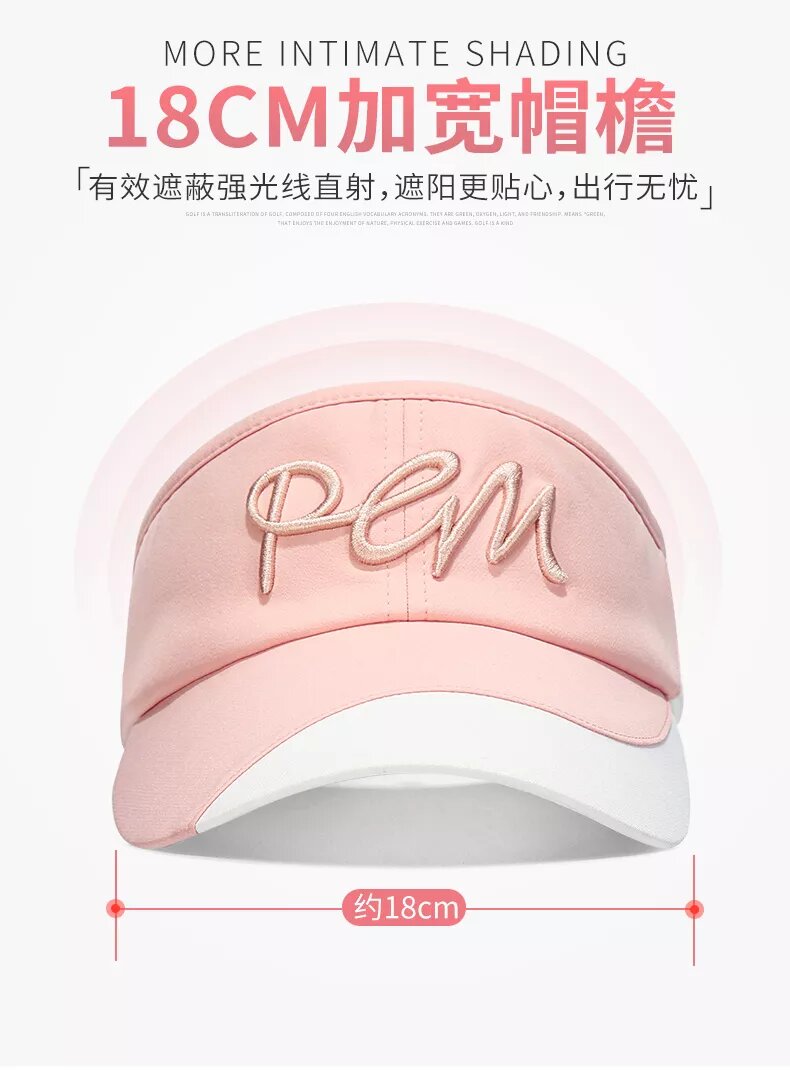 MŨ GOLF NỮ - PGM MZ028 WOMEN GOLF SUN VISOR CAP