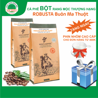 Cà Phê BỘT Men s Coffee - Dòng ROBUSTA Đặc Sản Buôn Ma Thuột gói 500gr thumbnail