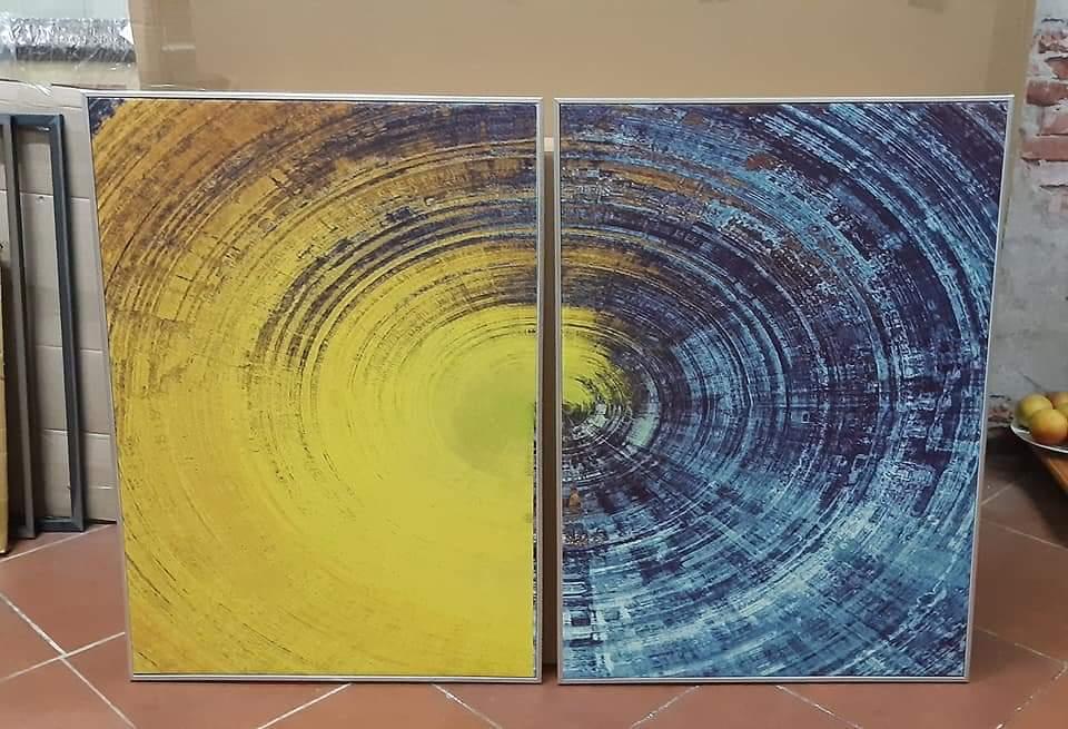 [HCM]Tranh in canvas trừu tượng