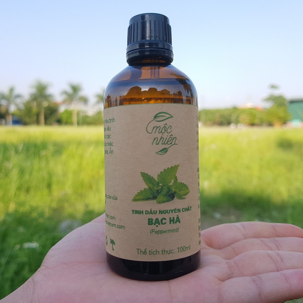 Tinh dầu bạc hà nguyên chất 100ml Mộc Nhiên