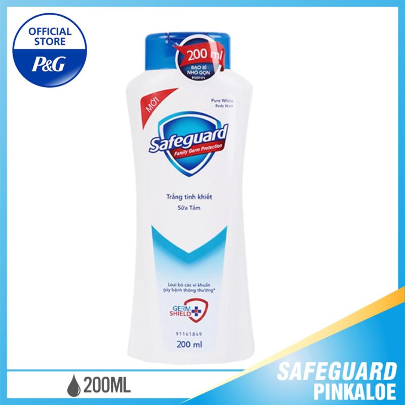 Sữa Tắm Diệt Khuẩn Safeguard Pure White (200ml)