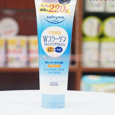 Sữa rửa mặt nội địa nhật ngăn ngừa lão hoá da kose softymo cleansing foam collagen