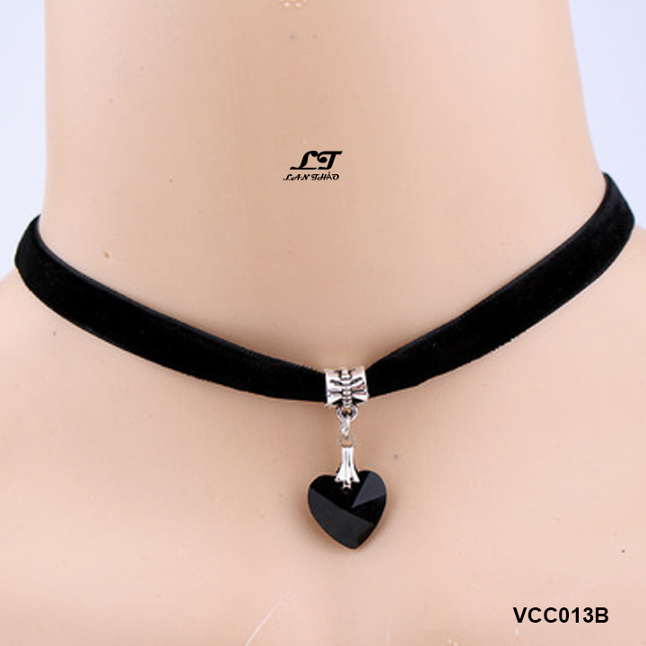 Vòng cổ choker trái tim VCC013B