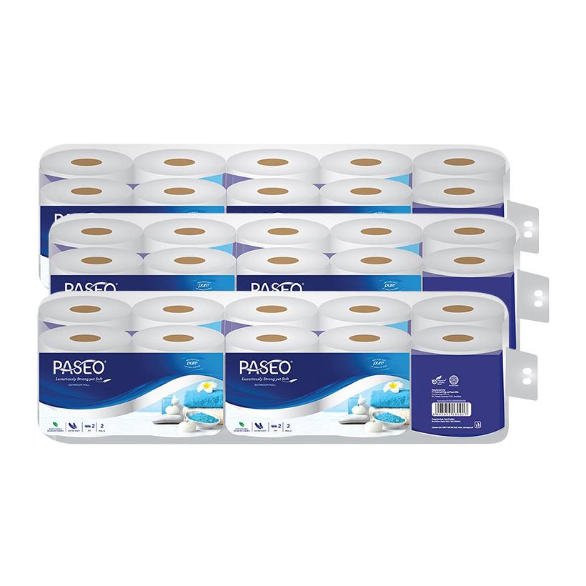 Combo 3 lốc Giấy vệ sinh Paseo 10 cuộn 2 lớp