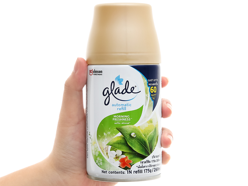 Chai xịt refill Glade hương sớm mai 175g
