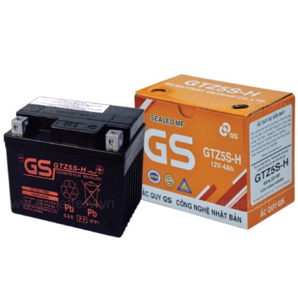 BÌNH ẮC QUY GS GTZ5S-H ( 12V - 4A )