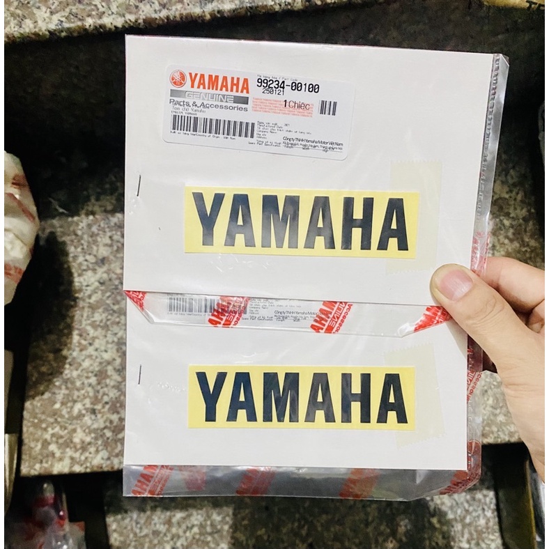 Tem chữ Yamaha đen cánh yếm Jupiter, sirius