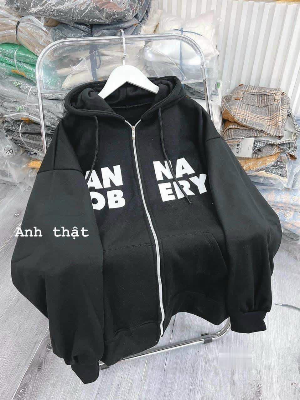 Áo khoác nỉ unisex from rộng nón 2 lớp in anna, áo khoác chống nắng chống gió lạnh siêu hot -phaleshop