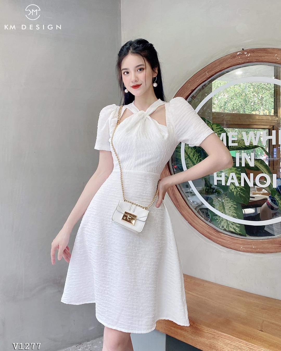 Đầm Xoắn Cổ Dáng Dài Siêu Xinh ( KÈM QUÀ TẶNG NGẪU NHIÊN)
