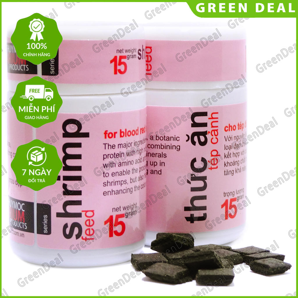 THỦY MỘC - Shrimp Feed (Lọ 15 gram) | Thức ăn giàu dinh dưỡng cho tép cảnh trong hồ cá thủy sinh